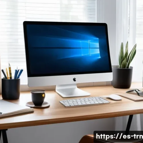 Home 30 몰입 상태 유도 기법 효과 분석 - A serene home office setup designed for deep focus and flow state, featuring a minimalist wooden des...